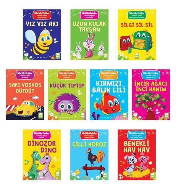 Ema Kitap Mini Mini Fabllar 1 ve 2.Sınıf (10 Kitap)