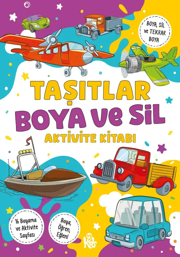 Bigkids Yayınları Taşıtlar – Boya ve Sil Aktivite Kitabı / 3 Yaş +
