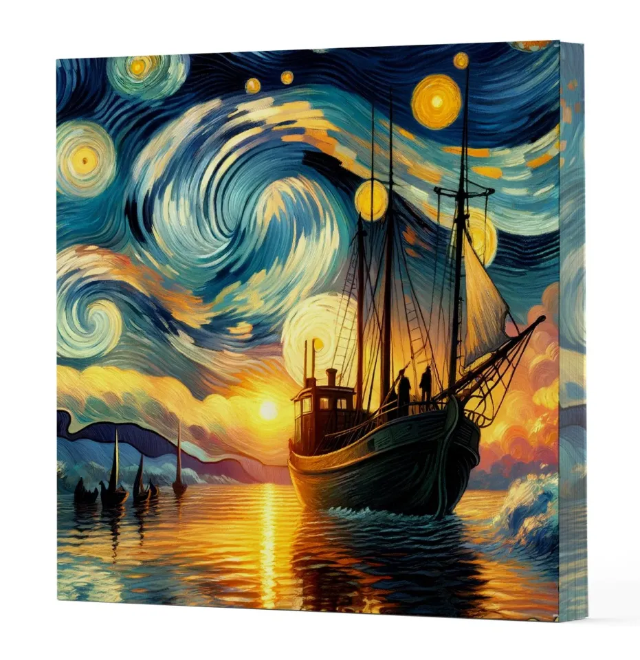 Vivago Art Van Gogh 2 Gemi - Defter 15x15 Cm