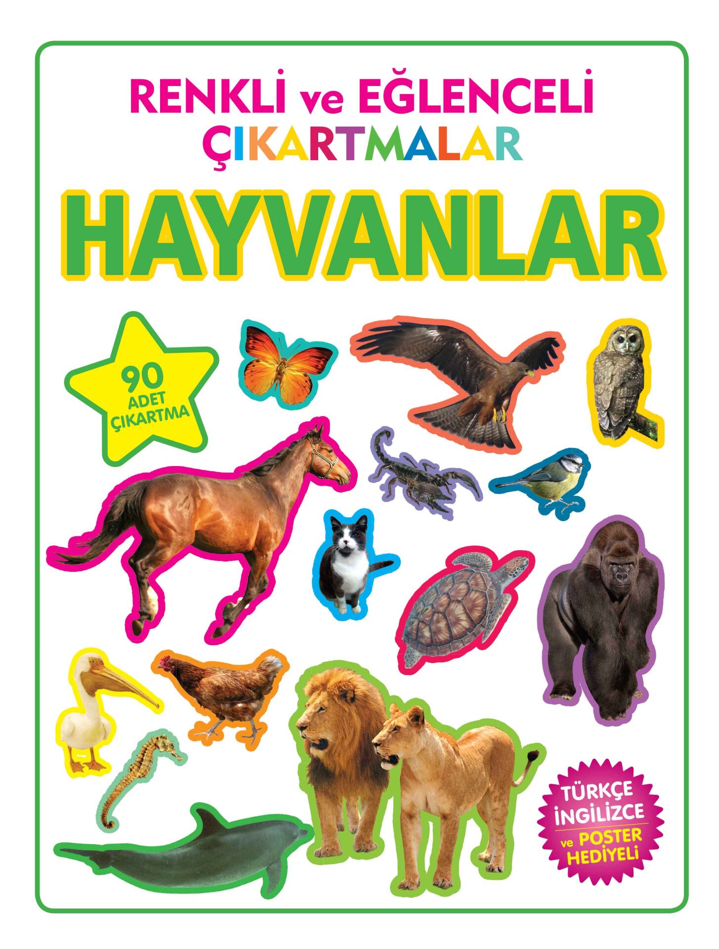 Parıltı Yayıncılık Renkli Ve Eğlenceli Çıkartmalar Hayvanlar