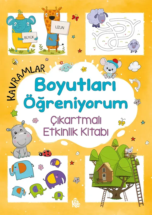 Bigkids Yayınları Kavramlar – Boyutları Öğreniyorum – Çıkartmalı Etkinlik Kitabı / 3 Yaş +