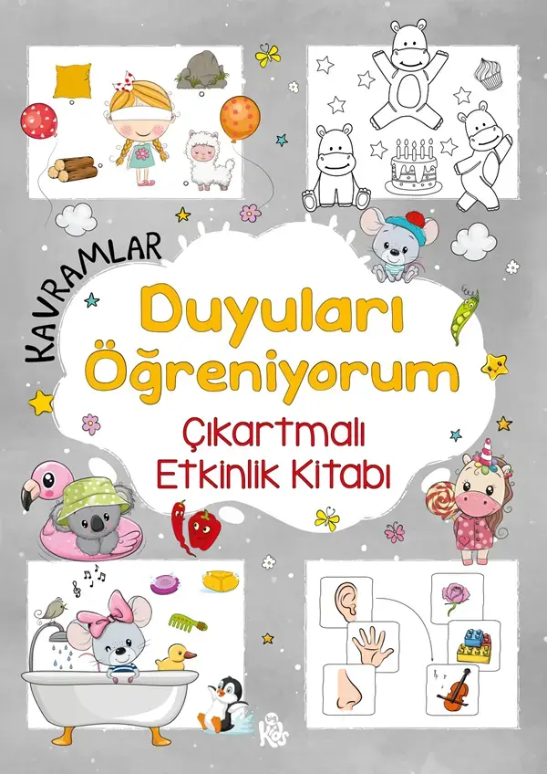 Bigkids Yayınları Kavramlar – Duyuları Öğreniyorum – Çıkartmalı Etkinlik Kitabı / 3 Yaş +