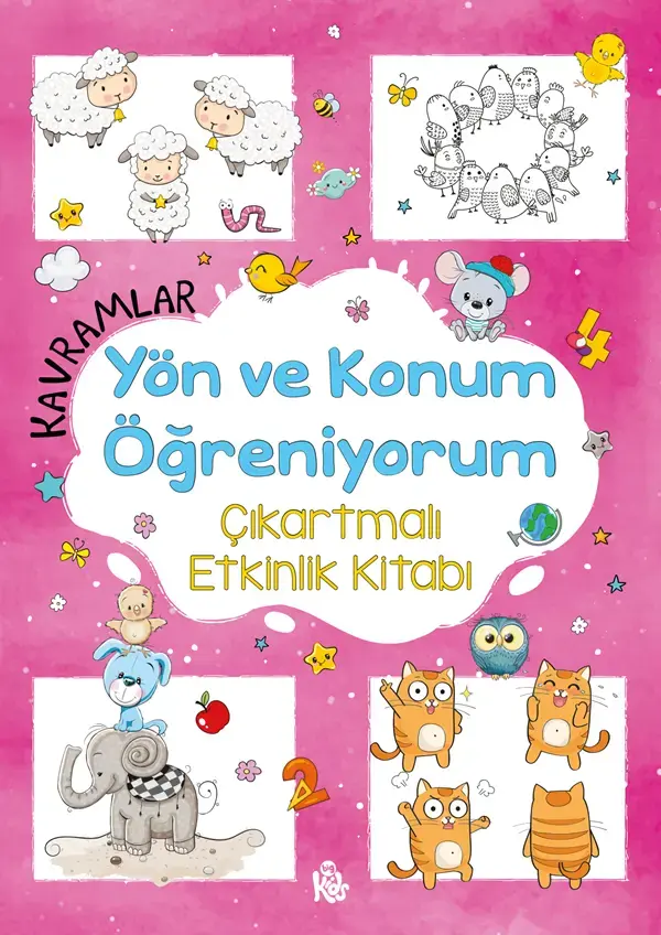 Bigkids Yayınları Kavramlar – Yön ve Konum Öğreniyorum – Çıkartmalı Etkinlik Kitabı / 3 Yaş +