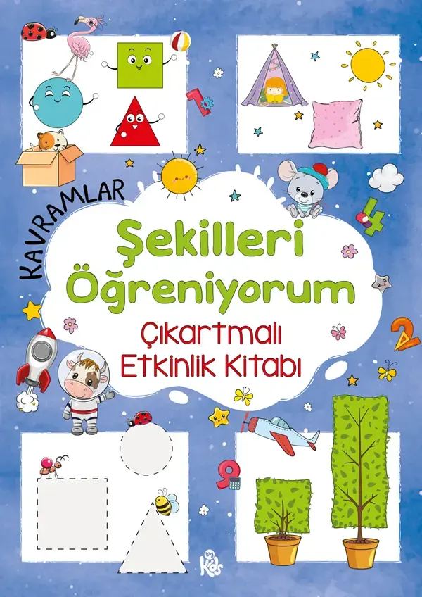 Bigkids Yayınları Kavramlar – Şekilleri Öğreniyorum – Çıkartmalı Etkinlik Kitabı / 3 Yaş +