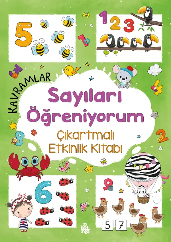 Bigkids Yayınları Kavramlar – Sayıları Öğreniyorum – Çıkartmalı Etkinlik Kitabı / 3 Yaş +