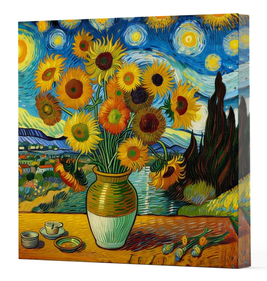 Vivago Art Van Gogh 10 Ayçiçekleri - Defter 15x15 Cm
