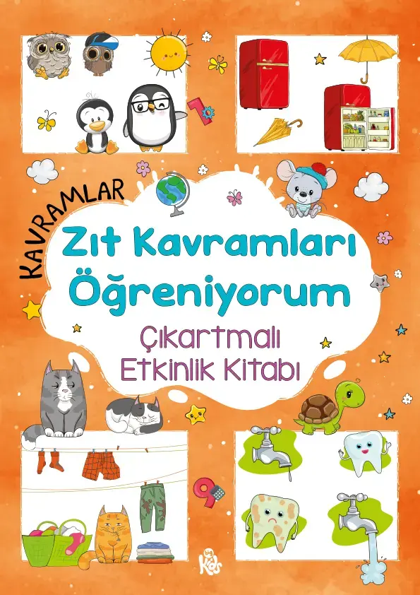 Bigkids Yayınları Kavramlar – Zıt Kavramları Öğreniyorum – Çıkartmalı Etkinlik Kitabı / 3 Yaş +