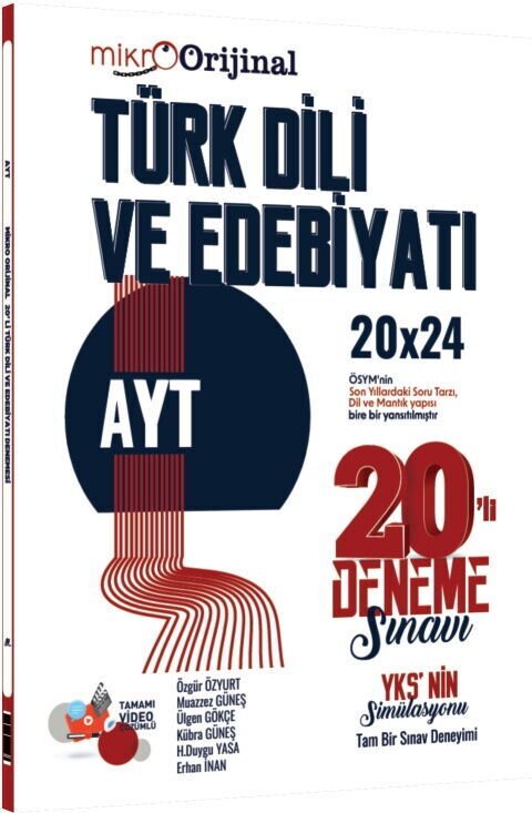 2026 Orijinal Mikro AYT Türk Dili ve Edebiyatı 20 li Deneme Sınavı