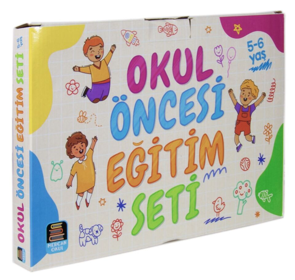 Mercan Okul Yayınları Okul Öncesi Eğitim Seti 5-6 Yaş 5 Kitap Set