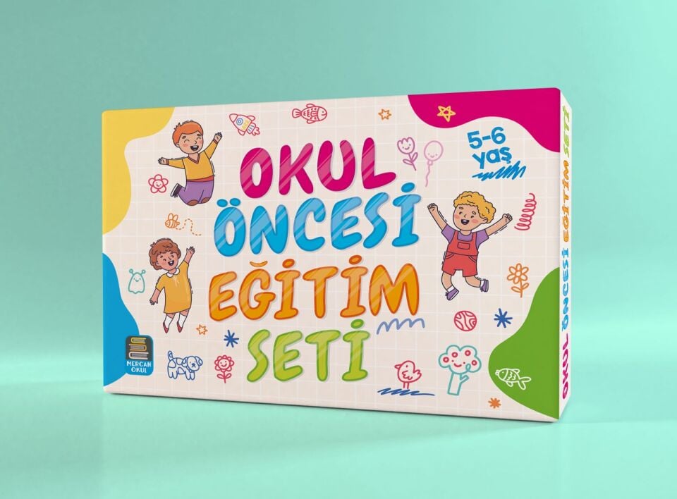 Mercan Okul Yayınları Okul Öncesi Eğitim Seti 5-6 Yaş 5 Kitap Set