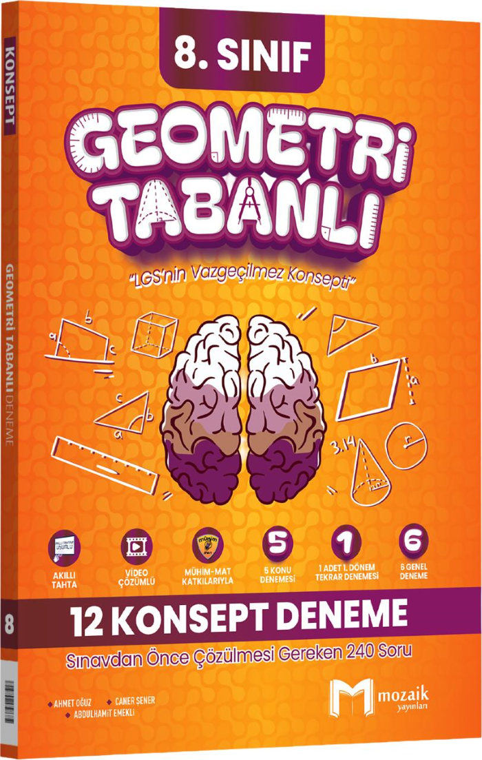 2026 Mozaik Yayınları Geometri Tabanlı 12 Konsept Deneme