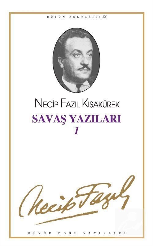 Büyük Doğu Yayınları Savaş Yazıları 1 Kod: 75