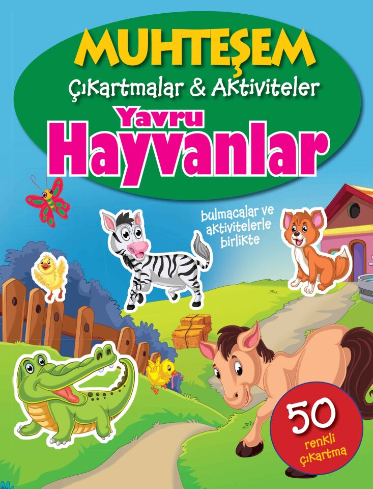 Parıltı Yayıncılık Muhteşem Çıkartmalar Aktiviteler  Yavru Hayvanlar