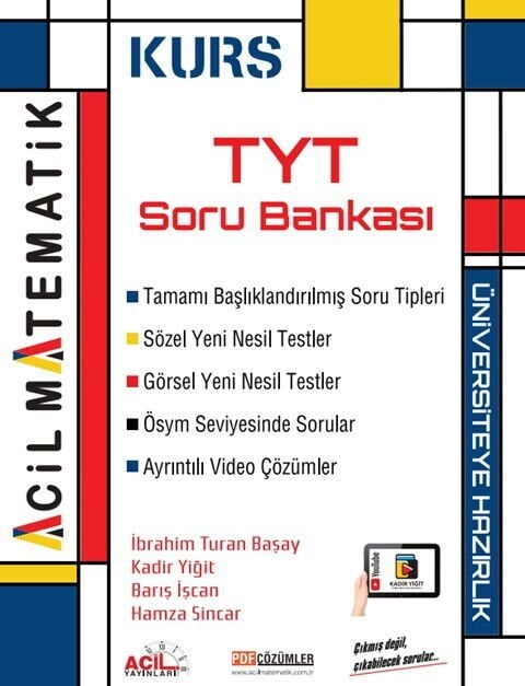 2026 Acil Yayınları Tyt Matematik Soru Bankası Kurs Serisi