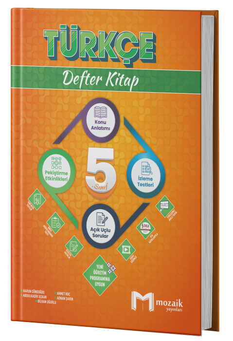 Mozaik Yayınları 5.Sınıf Türkçe Defter Kitap