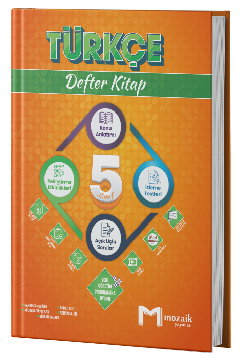 Mozaik Yayınları 5.Sınıf Türkçe Defter Kitap