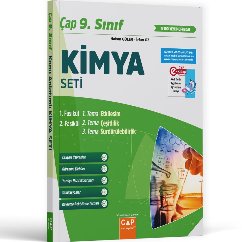 Çap Yayınları 9.Sınıf Kimya Fasikül Seti
