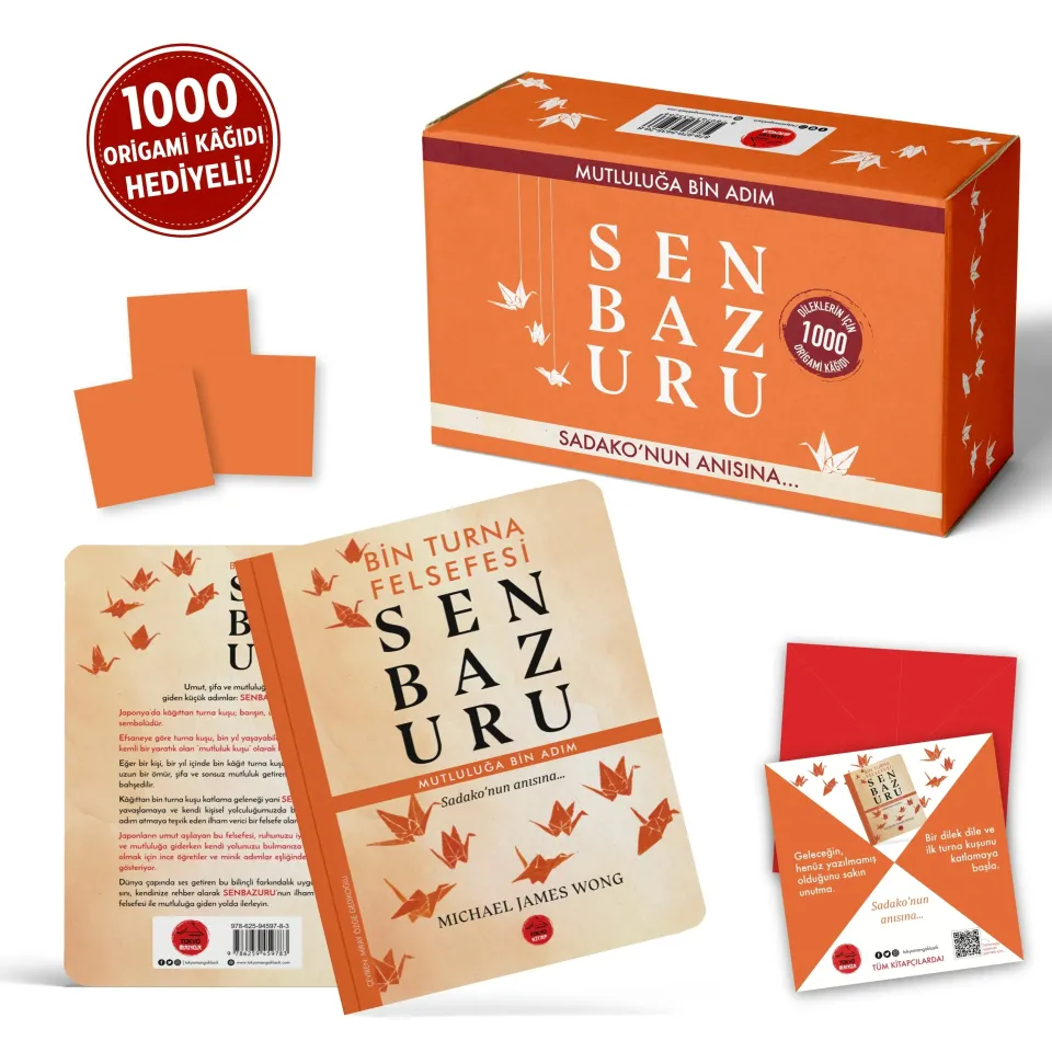 Tokyo Kitap Bin Turna Felsefesi Senbazuru Mutluluğa Bin Adım (Kutulu)