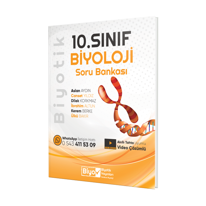 Biyotik Yayınları 10.Sınıf Biyoloji Soru Bankası